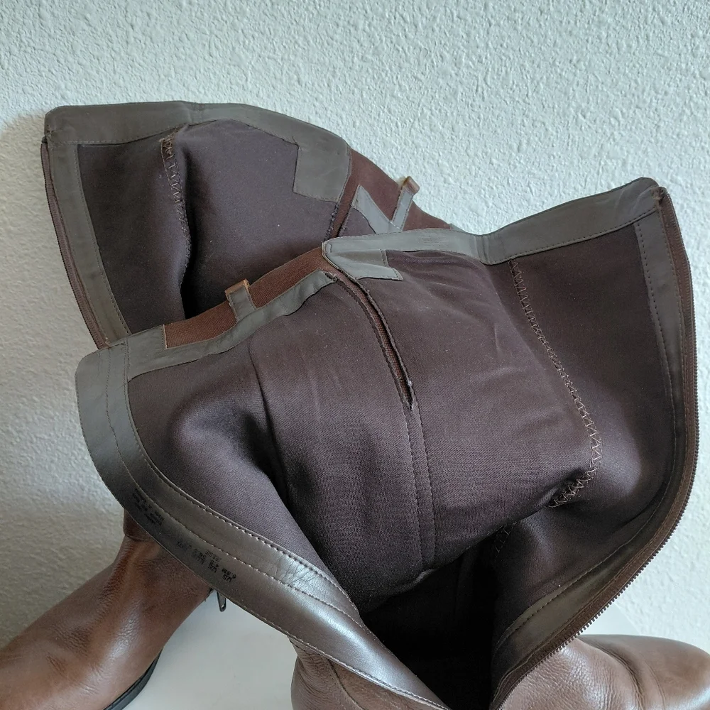 Naturalizer Jessie Knee High Brown  Leather Boots Riding